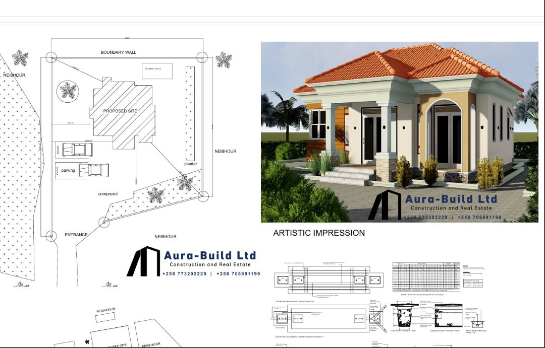 Architectural drawing set for the Gombe residential project